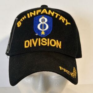U.S. ARMY 8TH INFANTRY DIVISION Hat Cap Pathfinder Unit Golden Arrow Adjustable